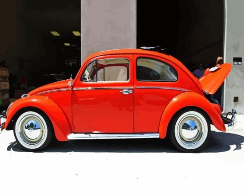 VW Beetle Paint By Numbers