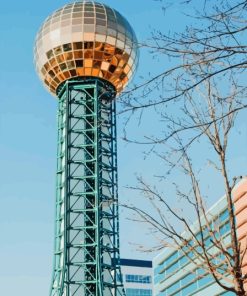 Sunsphere In Knoxville Paint By Numbers