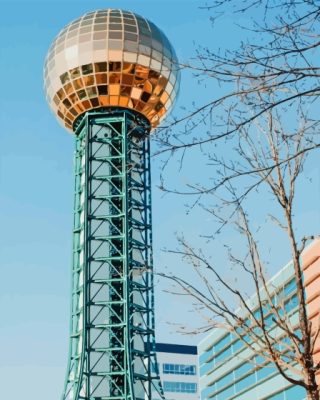 Sunsphere In Knoxville Paint By Numbers