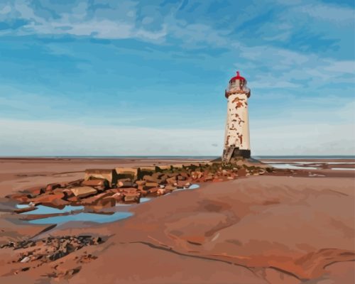 Point Of Ayr Paint By Numbers