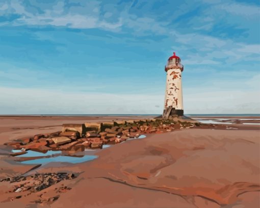 Point Of Ayr Paint By Numbers