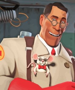 Medic Team Fortress Paint By Numbers