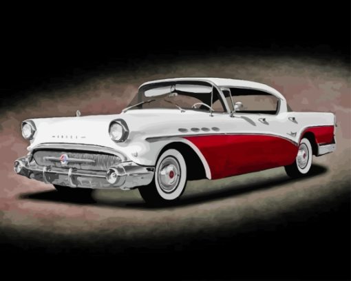 Vintage 1957 Buick Paint By Numbers