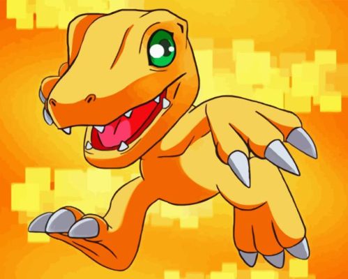 Agumon Anime Paint By Numbers