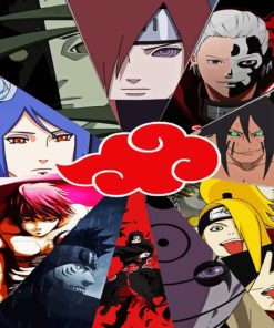 Akatsuki Naruto Paint By Numbers