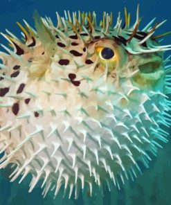 Blowfish In Sea Paint By Numbers