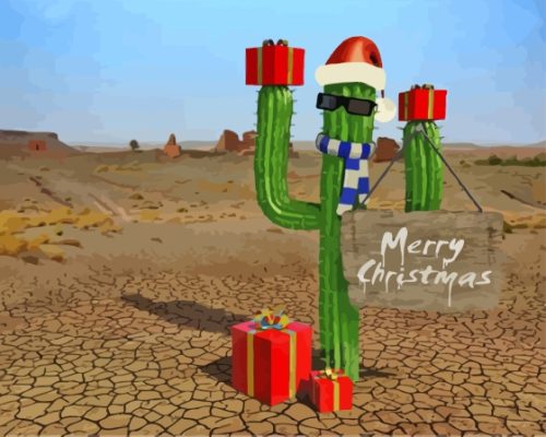 Desert Christmas Paint By Numbers