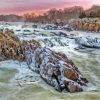 Great Falls Sunset Paint By Numbers