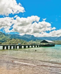 Hanalei Bay Pier Paint By Numbers