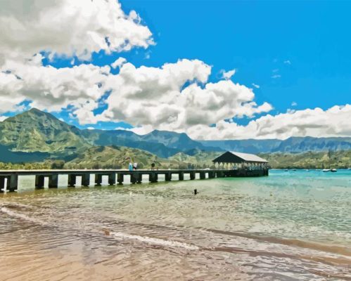 Hanalei Bay Pier Paint By Numbers