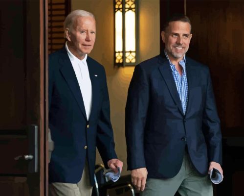 Hunter Biden With Joe Biden Paint By Numbers