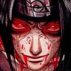 Red Itachi Uchiha Paint By Numbers