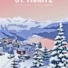 Saint Moritz Poster Paint By Numbers