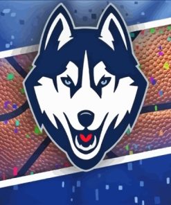 UConn Huskies Logo Paint By Numbers