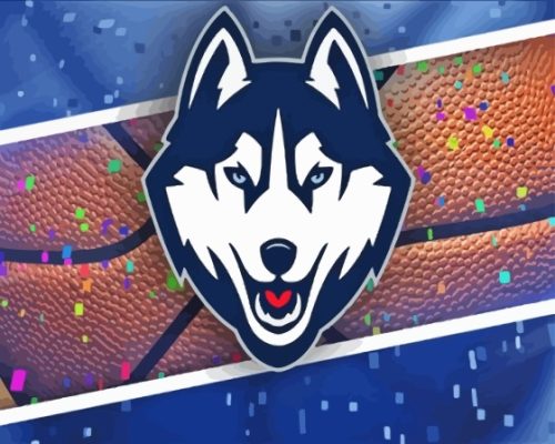 UConn Huskies Logo Paint By Numbers