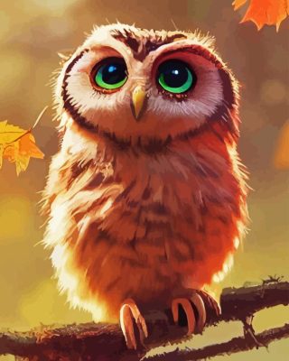 Cute Owl Paint By Numbers