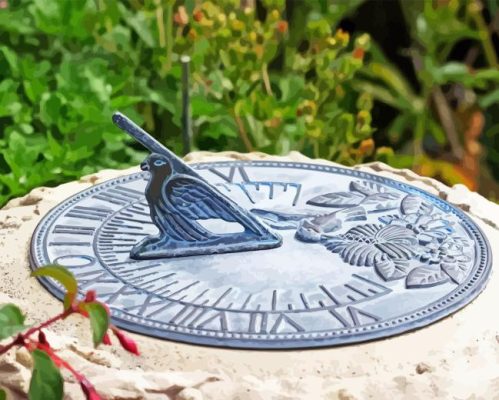 Bird Sundial Paint By Numbers