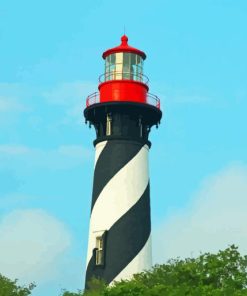 St Augustine Lighthouse Paint By Numbers