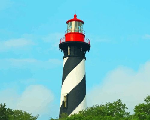 St Augustine Lighthouse Paint By Numbers