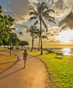 Waikiki Beach Paint By Numbers