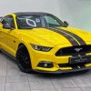 Yellow Mustang Paint By Numbers