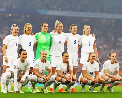 England Women Paint By Numbers