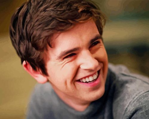 Freddie Highmore Smiling Paint By Numbers