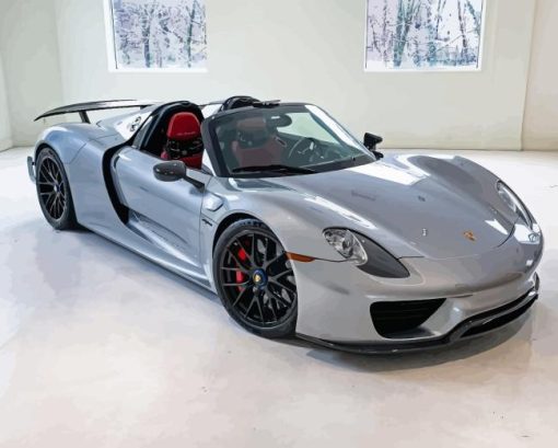 Porsche 918 Spyder Paint By Numbers