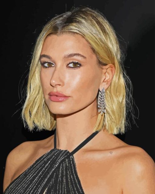 Hailey Bieber Model Paint By Numbers