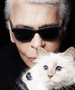 Karl Lagerfeld Cat Paint By Numbers