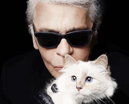 Karl Lagerfeld Cat Paint By Numbers