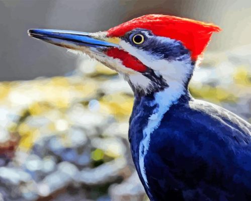 Pileated Woodpecker Paint By Numbers