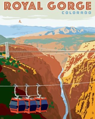 Royal Gorge Colorado Paint By Numbers