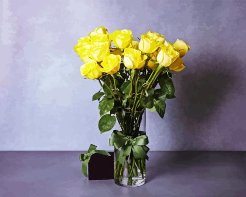 Yellow Roses Paint By Numbers