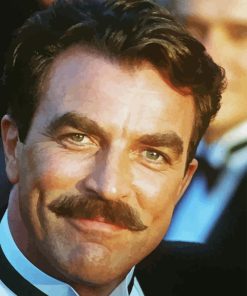 Handsome Tom Selleck Paint By Numbers