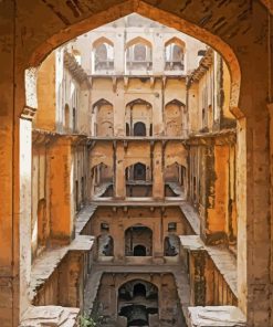 Bawdi Deep Water Stepwell Paint By Numbers