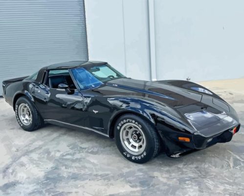 Black 79 Corvette Paint By Numbers