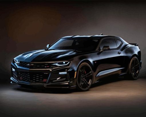 Black Camaro Paint By Numbers