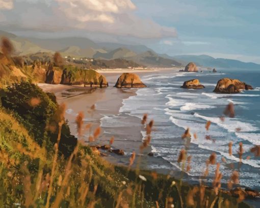 Cannon Beach Paint By Numbers