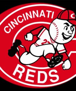 Cincinnati Reds Baseball Paint By Numbers