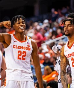 Clemson University Basketballers Paint By Numbers