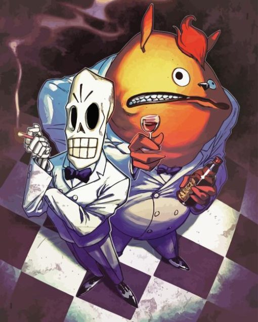 Grim Fandango Paint By Numbers