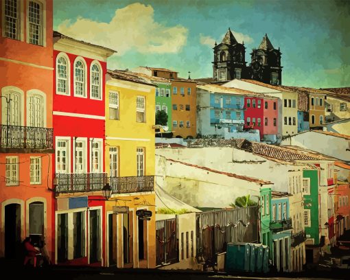 Pelourinho Paint By Numbers