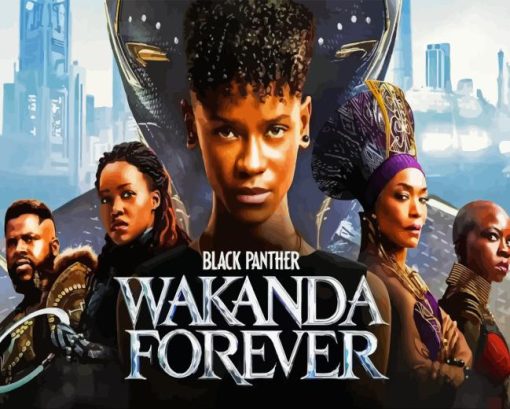 Wakanda Forever Poster Paint By Numbers