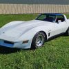 White 1982 Corvette Paint By Numbers