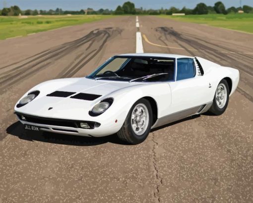 Lamborghini Miura Paint By Numbers