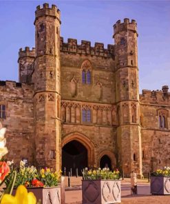 Battle Abbey In Spring Paint By Numbers