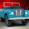 Blue Vintage Land Rover Paint By Numbers