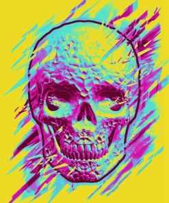 Bright Skull Art Paint By Numbers