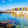 Cape Town St James Beach Paint By Numbers